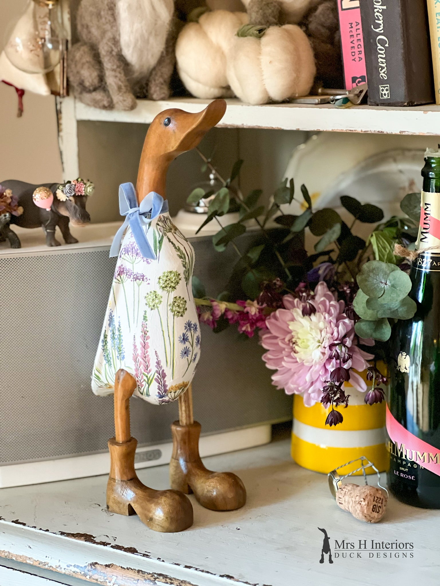 Emma Bridgewater Ducks - - Decorated Wooden Duck in Boots by Mrs H the –  Mrs H Interiors