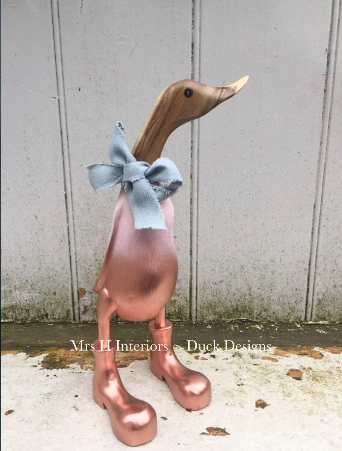 Rose gold duck boots sale